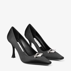 Ryker In Satin Is A Timeless Silhouette With A Curved Heel, Elevated By Our Signature Diamond Hardware. A Statement In Your Day Or Evening Wardrobe, It Is Complemented By Pave Crystals. Satin Shoes, Satin Pumps, Sneaker Dress Shoes, Designer Boots, Mens Fragrance, Women Fragrance, Bridal Shoes