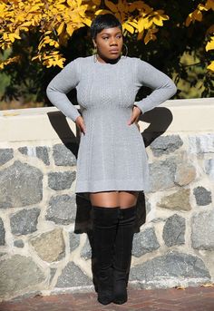 Fit And Flare Sweater Dress The Cuddle Me Fit and Flare cable knit sweater dress will have you looking cute and cuddly! This casual-meets-cute ribbed knit dress boasts charming details like the rounded neckline and a flattering cinched and elasticized waist. Long sleeves frame the flared skater skirt. Model is 5'5 wearing size L (8-10). Runs slightly small. Size up. Round neck. long sleeves. A-line silhouette. 100% Acrylic. Length: Approx. 34-35". Fall Cable Knit Crew Neck Sweater Dress, Cute Long Sleeve Mini Dress For Winter, Winter Cable Knit Mini Sweater Dress, Casual Cable Knit Crew Neck Sweater Dress, Cozy Cable Knit Dresses For Fall, Cozy Cable Knit Sweater Dress For Spring, Cozy Long Sleeve Cable Knit Dress, Cozy Long Sleeve Cable Knit Sweater Dress, Cozy Cable Knit Long Sleeve Dresses