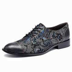 Category:Dress Shoes; Upper Materials:Leather,Sheepskin,Jacquard fabric; Lining Materials:Sheepskin; Gender:Men's; Toe Shape:Round Toe; Outsole Materials:Rubber; Closure Type:Lace-up; Function:Slip Resistant; Pattern:Floral,Solid Colored; Brand:TS; Listing Date:12/28/2023; 2024 Trends:Embroidery; Foot Length:null; Foot Width:null; Size chart date source:Provided by Supplier. Fall Fitted Lace-up Leather Shoes, Fitted Leather Shoes With Flat Heel, Fitted Closed Toe Dress Shoes For Fall, Fall Season Fitted Dress Shoes With Closed Toe, Black Cap Toe Leather Shoes For Spring, Gentleman Office, Mens Black Dress Shoes, British Gentleman, 2024 Trends