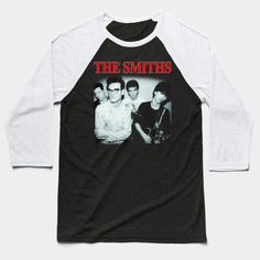 The Smiths -- Choose from our vast selection of Baseball T-Shirts to match with your favorite design to make the perfect custom graphic Baseball T-Shirt. Customize your color! Perfect for working out or casual wear for men and women. Gray Band Merch T-shirt With Graphic Print, Band Merch T-shirt With Graphic Print For Sports, Black Crew Neck T-shirt With Graphic Print, Black Graphic Print Crew T-shirt, Heather Grey Crew Neck Sports T-shirt, Cotton Graphic Design Tops For Fan Merchandise, Basic Sports Tops With Screen Print, Basic Sports Top With Screen Print, Retro Cotton Crew Neck T-shirt