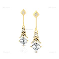 Celebrate your special moments with these exquisite Gold Diamond Wedding Drop Earrings. Whether you're looking for the perfect Engagement Earrings, a meaningful Mother Daughter Gift, or a beautiful present for your Best Friend, these Gold 18K Dangle Rose Earrings are sure to impress. Crafted with lab diamonds and featuring a dazzling April birthstone, these 14K Cut Stone Earrings add a touch of elegance to any outfit. Perfect for a Wedding or any special occasion, these Gold Diamond Drop Earrings are a timeless piece of jewelry that will be cherished for years to come. ------------------------------------------ Welcome to Our Shop Geumjewels ------------------------------------------ Stunning Lab Grown Diamond Earrings, 14k Rose Gold Drop & Dangle Earrings For Her, Faceted Diamond Earrings Diamond Chandelier Earrings In Yellow Gold For Wedding, Yellow Gold Diamond Chandelier Earrings For Wedding, Wedding Chandelier Earrings In Yellow Gold With Diamonds, Wedding Yellow Gold Diamond Chandelier Earrings, Luxury White Gold Linear Earrings For Wedding, White Diamond Cut Linear Earrings For Wedding, Gold Diamond Cut Linear Earrings For Wedding, Yellow Gold Diamond Linear Earrings For Wedding, Gold Linear Earrings With Diamond Cut For Wedding