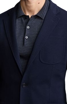 Smart and comfortable, this sport coat tailored from breathable wool piqué features traditional detailing and styles easily into your casual wardrobe. 29 1/2" length (size 40R) Notched lapels Nonfunctional four-button cuffs Chest patch pocket; front patch pockets Side vents Cupro-lined sleeves; body unlined 100% wool Dry clean Made in Italy Designer Clothing Purple Label, Ralph Lauren Purple Label, Casual Wardrobe, Sport Coat, Patch Pocket, Designer Clothing, Top Brands, Dry Clean, Ralph Lauren