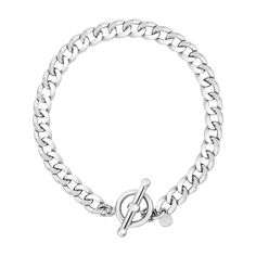 Sterling Silver Polished Wide Link Toggle Bracelet | Richard Cannon Jewelry Toggle Bracelet, Crown Jewels, Toggle Clasp, Toe Rings, Pricing Jewelry, Silver Bracelets, Sterling Silver Bracelets, Link Bracelets, Wallets For Women