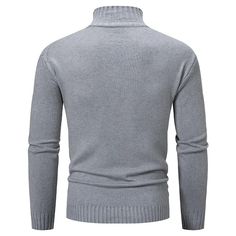 SPECIFICATIONS Material: Polyester Material: Acrylic Applicable Season: Autumn And Winter Item Type: Pullovers Collar: Mock Neck Sleeve Style: Regular Hooded: No Gender: MEN Pattern Type: Solid Technics: Computer Knitted Sleeve Length(cm): Full Note: 1. The size is Asian size, smaller than US, UK, Australian and European sizes. Please tell us your height and weight, and we will suggest a suitable size for you. 2. The data is manually measured, there is an error of 1-3cm, please understand. 3. Du Gray Long Sleeve Turtleneck, Winter Cotton Knit Sweater, Cotton Knit Sweater For Winter, Winter Cotton Solid Color Turtleneck, Cotton Winter Turtleneck, Winter Solid Color Cotton Turtleneck, Solid Cotton Turtleneck For Winter, Cotton Turtleneck For Winter, Winter Cotton Turtleneck With Ribbed Collar