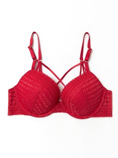 Product Details: Material：85%Nylon 15% Elastane Sexy Push-Up Lace padded Bra: Underwire padded full of support and comfort. Add One Cup Lift Up and Strappy push-up MATCHA SET: Women's Sexy Lace Underwear Bikini Panties Fitted Push-up Bra With Straps, Stretch Underwire Bra With Straps, Red Full Cup Bra With Removable Pads, Red Push-up Bra With Adjustable Straps, Fitted Strappy Bra With Padded Cups, Padded Underwire Nylon Bra, Padded Nylon Underwire Bra, Nylon Push-up Bra With Adjustable Straps, Push-up Nylon Bra With Adjustable Straps