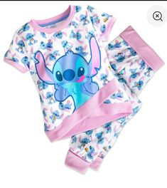 Toddler Girl Pajamas, Stitch Pajamas, Pajamas For Teens, Pajamas For Girls, Girl Pajamas, Cute Pjs, Stitch Clothes, Cute Sleepwear, Pajama Outfits