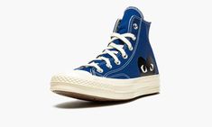 Chuck 70 CDG Hi 171846C Cdg Play, Converse Chuck 70, Chuck 70, Stadium Goods, Blue Quartz, Converse Chuck Taylor High, Chuck Taylors High Top, Converse High, Converse High Tops