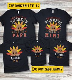 These Custom Thanksgiving Cousin Crew shirts for kids are all the rave! Get your Personalized Cousin Thanksgiving shirts for your whole little Turkey Squad, and show up to your Thanksgiving dinner party in style sporting your Matching Family Thanksgiving shirts.  Match these Fall Cousin kid shirts with grandma and/or grandpa so they can coordinate with his or her little Turkeys on Thanksgiving day. These Cute Grandma grandkids Matching shirts would make the perfect fall Grandma gift from Grandki Twins Thanksgiving Shirts, Thanksgiving Cousin Crew Shirts, Cousin Thanksgiving, Thanksgiving Shirts For Family, Family Thanksgiving Shirts, Cousin Crew Shirts, Thanksgiving Dinner Party, Thanksgiving Pictures, Cousin Crew