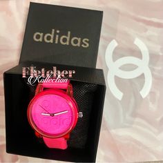 Adidas Sports Watches Individual Sales Not Grouped Price Per Watch/Color. Pink Blue Black Pink Analog Watches, Casual Pink Adjustable Watch, Adjustable Pink Analog Watches, Pink Casual Watches, Trendy Pink Analog Watch, Pink Adjustable Watch, Modern Pink Round Dial Watches, Casual Watches With Stopwatch, Pink Adjustable Watch With Round Dial