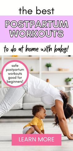 the best postpartum workouts to do at home with baby