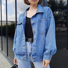 FREE SHIPPING ON ALL ORDERS OVER $50 | 100% SATISFACTION GUARANTEED Click "ADD TO CART" To Get Yours Now | Up To 60% OFF ✨ This Blue Jean Denim Jacket Oversized Coat Winter Casual Big Pocket Jacket from Arimonz is made of soft and fashion fabric, cut and sew. It's very fashionable and casual to wear. With the fashion top button design, it can show your sweet temperament. A super comfortable and casual jacket yet stylish and chic! 📌 Soft, comfortable, and lightweight📌 Made With Cotton and Polye Denim Jacket Oversized, Big Pocket, Oversized Denim Jacket, Coat Winter, Oversized Coat, Pocket Jacket, Fashion Top, Denim Coat, Button Design