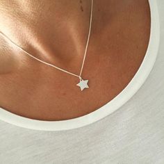 Silver Star Necklace | Sterling Silver Star Necklace | Silver Star Gift+ FREE UK DELIVERY +∙ ∙ ∙ ∙ ∙ ∙ ∙ ∙ ∙ ∙ ∙ ∙ ∙ ∙ ∙ ∙ ∙ ∙ ∙ ∙ ∙ ∙ ∙ ∙ ∙ ∙ ∙ ∙ ∙ ∙ ∙ ∙ ∙ ∙ ∙ ∙ ∙ ∙ Gorgeous shiny sterling silver star necklace. This lovely simple star charm is available on a choice of sterling silver chains.Stylish star necklace is an ideal accessory, perfect for everyday styling. Select a length to suit your style, and wear solo or layer with other necklaces.Lovely necklace you'll love to wear or love to give Sterling Silver Star Necklace In Silver, Silver Star Print Necklace, Silver Necklaces With Star Charm, Silver Star Charm Necklaces, Silver Star-shaped Dainty Jewelry, Silver Necklace With Star Print For Gift, Silver Star Print Necklace For Gift, Silver Star Print Necklace Perfect For Gift, Silver Jewelry With Star Print As Gift