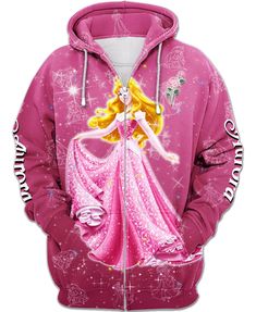 Aurora Princess, Pattern Hoodie, Princess Castle, Princess Aurora, Sweatshirt Zipper, Hoodie Outfit, Zipper Hoodie