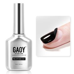 PRICES MAY VARY. EASY TO PEEL: No buffing; no soaking; no damage to your natural nail. Switching your styles is now easier than ever! UV LED CURE: Cure with UV light for 60s to dry and then apply color gel polish on it. NOTICE: It will NOT DRY without UV LED nail lamp! PACKAGE INCLUDES: 1 GAOY peel off gel base coat of 0.54 fl.oz (16ml). Gel manicure essentials to enjoy the nail art from the comfort of your own home! TOXICS FREE: Lower odor compared to traditional nail polish. All ingredients in Manicure Essentials, Led Nail Lamp, Nail Lamp, Beauty Nail, Pedicure Nails, Gel Manicure, Base Coat, Gel Color, Uv Led