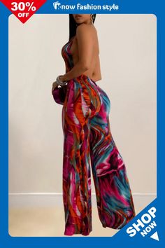 Sexy Casual Print Backless Regular Jumpsuits High Waist Bodysuit For Club In Summer, High Waist Summer Bodysuit For Party, Summer High Waist Bodysuit For Party, High Waist Stretch Jumpsuits And Rompers For Beach, Summer Party High Waist Bodysuit, Trendy Backless Jumpsuits And Rompers For Vacation, Non-stretch Strapless Summer Jumpsuit For Parties, Fitted Bodysuit For Going Out In Summer, Summer Strapless Backless Jumpsuit For Party