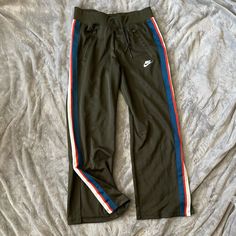 Comfy Straight Leg Track Pants For Running Errands In The City Or Lounging At Home. Open At The Bottom. Nwt. Color Is A Light Black But Not Grey. Affordable Adidas Jogging Bottoms, Nike Track Pants, Light Black, Nike Pants, Black Nikes, Running Errands, Track Pants, Nike Women, Pant Jumpsuit