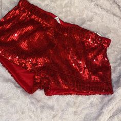 Red Sequin Shorts, Was Going To Use As Jessica Rabbit As A Halloween Costume But Ended Up Buying Something Else. Super Cute! New Without Tags S/M A Halloween Costume, Jessica Rabbit, Hot Shorts, Sequin Shorts, Red Sequin, Slim Fit Shorts, Red Shorts, Something Else, Night Club