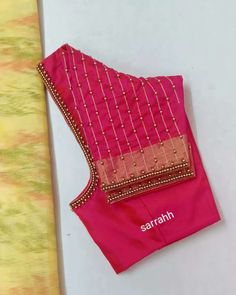 sarrahh boutique and designers on Instagram: “#sarrahhdesigns #sarrahhdesigners #sarrahhfrocks #sarrahhboutique #simpleblouses #sareeblouse #southindianweddings #sarrahhbrides…” Very Simple Aari Work Blouse Design Pink, Latest Simple Aari Work Blouse Designs With Price, Simple Design Aari Work Blouse, Maggam Work Simple Designs, Aari Simple Blouse Design 1000, Aari Simple Blouse Design, Simple Ariwork Blouse, 1000 Rs Aari Work Design, Simple Aari Work Designs