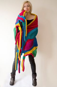 Free shape hand knitted/crocheted shawl by Sub Rosa! This fantastic shawl will make you stand out from the crowd! You can wear it in many crafty ways. It is 150cm (59 in) long without cables and 240cm (94.5 in) with them. It is 93cm (36.6 in) wide at its widest part. Want something tweaked on this scarf? I love custom orders, so just send me a convo and we can arrange this to be made just for you! Handmade Multicolor Yarn Knitting Pattern, Multicolor Crochet Knitting Pattern One Size, Multicolor Acrylic Yarn Knitting Pattern, Handmade Multicolor Knit Knitting Pattern, Bohemian Multicolor Yarn Knitting Pattern, Handmade Multicolor Knitting Pattern, Multicolor Knitted Yarn Sweater, Multicolor Knitted Knitting Pattern, Bohemian Multicolor Knitted Pattern