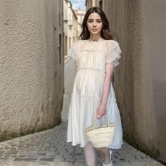 Lasaky - Stylish and Elegant Maternity Dress by XueMeiFu - Comfortable and Fashionable Loose-Fit Maternity Maxi Dress Elegant Maternity Dresses, Fitted Maternity Dress, Fitted Maxi Dress, Maternity Maxi, High Waist Dress, Mothers Dresses, Pregnancy Maxi Dress, Maternity Dress, Fit Mom