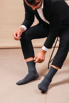 GoWith Men's Cotton Seamless Diabetic Crew Socks | 4 Pairs | Model: 3063 SOFT COTTON: Fine combination of 90% Cotton and 10% Polyamide. The finest high quality Turkish cotton ensures the perfect quality. They are ideal for diabetics. The colors in the package are is black, gray, navy, anthracite. The size options are 7.5-9.5, 10-12 US shoe size, and it comes with 4 pairs. FEEL COMFORTABLE: Tight socks can inhibit blood circulation, which might be challenging for those who suffer from circulatory Men’s Dress Socks, Seamless Dress, Men In Socks, Multicolor Shoes, Argyle Socks, Work Socks, Sheer Socks, Mens Dress Socks, Men Socks