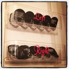 Storing Contact Lenses Contact Lense Storage Ideas, Contact Storage Daily, Daily Contacts Storage Ideas, Contact Lens Organization, Daily Contact Lens Storage Ideas, Contact Lens Storage, Daily Contact Lenses, Ocd Organization, Organizing Stuff