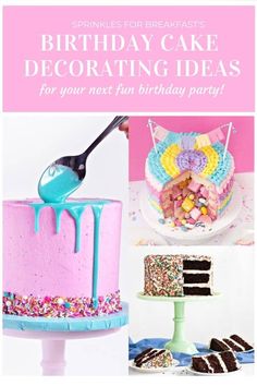 birthday cake decorating ideas for your next fun party