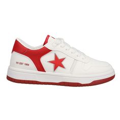 Fresh in Vintage Havana's white leather sneaker with its leather star and back. This leather retro sneaker may be this season's 'it' sneaker. $68.95 Vintage Shoes Sneakers, Fall Fit, White Leather Sneakers, White Sneakers Women, Casual Sneakers Women, Red Sneakers, Vintage Havana, Lace Up Sneakers, Retro Sneakers