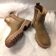 Time And Tru Ankle Boots Memory Foam Sole Size 7 Side Zippers Bundle To Save! Free Gift With Every Order! Offers Always Welcome Next Day Shipping On Most Orders Trendy Brown Ankle-high Chelsea Boots, Casual Ankle-high Beige Chelsea Boots, Casual Beige Chelsea Boots Ankle-high, Trendy Beige Round Toe Booties, Casual Beige Ankle-high Chelsea Boots, Beige Casual Chelsea Ankle Boots, Casual Beige Chelsea Ankle Boots, Khaki Round Toe Boots For Spring, Casual Beige Chelsea Boots For Fall