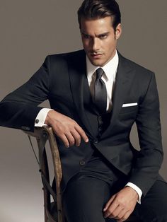 Corneliani. Bespoke. Men's Suit A Man In A Suit, Man In A Suit, Italian Suit, Men Suit, Black Suit, Suit Style