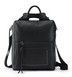 From backpack to shoulder bag instantly, you can easily bring the leather Loyola Convertible Backpack anywhere! This bag features multi-functional pockets, a padded interior to fit a 15 inch laptop, and interior lining made from plastic bottles. Adjustable straps. The Sak Loyola Convertible Backpack | Black Leather