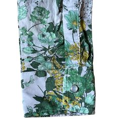 -Japanese floral printed 100% cotton. -Western front and back yoke. -Pearl Snap Button. -Cut and sewn in USA. -Washed and dried at a local Ridgewood laundromat for minimal shrinking. CHEST SHLDR CTR BK SLEEVE S 42 17.5 28.75 24 5/8 M 44 18 29.5 25 L 46 18.5 30.25 25.25 XL 48 19 30.75 25.5 XXL 50 19.5 31.5 25.75 Western Front, Western Shirt, Western Shirts, Floral Printed, 8 M, Snap Button, Floral Prints, Sewing, Floral