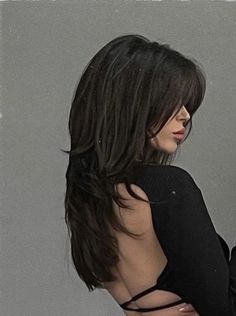 Most Gorgeous Medium Layered Haircuts Designs For Women 2023 Long Wolf Haircuts For Women, Wolfcut Layers Long Hair, Medium Layers Hairstyles, Long Wolf Cut Without Bangs, Long Bouncy Layers With Curtain Bangs, Wolf Cute Long Hair, 2023 Hair Trends For Women Long Hair Brunette, Long Black Hair With Layers And Curtain Bangs, Long Edgy Haircut Choppy Layers