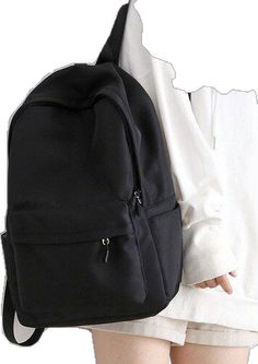 Simple Backpack, Backpack Women, Womens Backpack, Cell Phone, Solid Color, Backpacks, Purple, Travel, Black