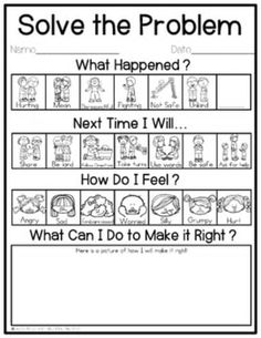 solve the problem worksheet with pictures and words to help students understand what they are doing