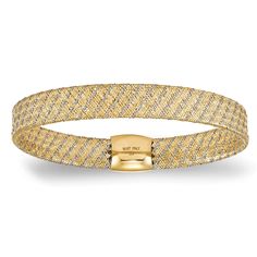 Flexible Woven Stretch Luxe Bangle Bracelet 14k Two-Tone Gold - Q385 Vintage Style Outfits Retro, Bead Bangles, Stacked Bangles, Beautiful Engagement Rings, Hinged Bracelet, Gold Bangle Bracelet, Hinged Bangle, Antique Jewellery, Collar Necklace