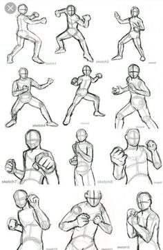 the different poses and positions of a football player