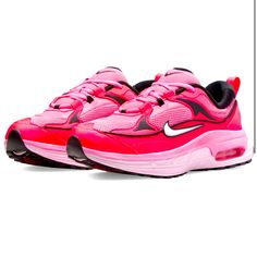 Nike Air Max Bliss Sneakers Pink Size // 7.5 In Good Pre Owned Condition Very Light Wear Color / Multi Color Pink / Black Any Questions Please Ask Thank You For Looking Pink Running Shoes With Boost Midsole, Pink Running Shoes With Boost Midsole For Light Sports, Pink Running Shoes For Light Sports With Boost Midsole, Pink Running Shoes For Light Sports, Pink Synthetic Running Shoes For Light Sports, Pink Athleisure Running Shoes For Light Sports, Pink Athleisure Sneakers For Running Errands, Pink Cushioned Athleisure Running Shoes, Pink Cushioned Footbed Running Shoes For Athleisure