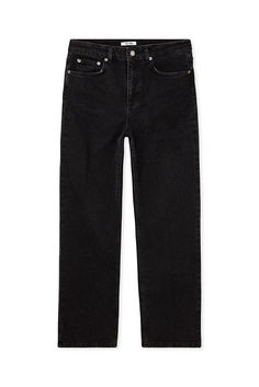 Straight High Waist Jeans Straight High Waist Jeans, Business Outfit, Jeans Rock, Waist Jeans, Jeans Black, Na Kd, High Waist Jeans, Black Jeans, High Waist