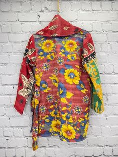 Our gorgeous coats are made from fine kantha embroidered cotton. This is a lightweight coat with an oversized collar, large pockets and a self-tie belt. Kantha coats are a “one size” style that measures approximately 37” in length, sleeve length 25”, shoulder to shoulder 19” and armpit to armpit, 28”. Recommended up to size 18. Care Instructions: Dry clean or hand wash and line dry for longest life. Disclaimer: The material used in this style is repurposed, vintage material. Small imperfections Oversized Collar, Repurposed Vintage, Vintage Material, Tie Belt, Care Instructions, Length Sleeve, Cool Outfits, Dry Clean, Im Not Perfect