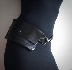 Fanny Pack Leather Fanny Pack Waist Bag Belt Bag Hip Bag Modern Purse, Black Belt Bag, Minimalist Purse, Hip Purse, Waist Bag Women, Black Fanny Pack, Leather Hip Bag, Leather Waist Bag, Minimalist Bag