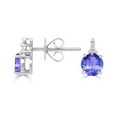 5 mm Violetish Blue Tanzanite AAAA Studs Earring Round shape 1.12ct with 0.04cttw Diamond in 14K & 18K White Gold, Yellow Gold & Rose Gold Product Information SKU TTVNE385-16 Metal Type Your choice: 14K, 18K Metal Color Your choice: White Gold, Yellow Gold, Rose Gold Earrings Style Stud Single Stone Metal Weight 1.21 Primary Stone Gemstone Name Tanzanite Gemstone Species Zoisite No. Of Gemstones 2 Gemstone Shape Round Gemstone Color Violetish Blue Gemstone Grade Your choice: AA, AAA, AAAA Gemsto Tanzanite Studs, Tanzanite Gemstone, Blue Tanzanite, Single Stone, Blue Gemstones, Rose Gold Earrings, Round Earrings, Metal Color, Gold Yellow