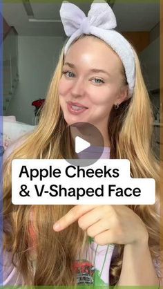 How To Get Apple Cheeks, Apple Cheeks Faces, How To Change Face Shape, Apple Cheeks Exercise, How To Get A V Shaped Face, V Shape Face Exercise, V Shaped Face, Face Massage Tutorial, Face Shape Guide