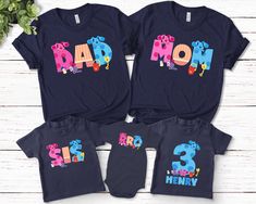 Blues Clues Birthday Shirt, Blue Dog Family Shirt, Blue Dog Family Matching Birthday Shirt,Birthday Boy Shirt, Family Party Shirt 👏CONGRATULATIONS You have found an online shop with reasonable prices, amazing quality, and fast shipping  We offer shirts for VACATIONS, HOLIDAYS, EVENTS, FAMILY REUNIONS, BIRTHDAYS, MOTHER'S DAY, FATHER'S DAY, GRADUATIONS, FUNNY T-SHIRTS as well as CUSTOM T-SHIRTS.  💖Description💖  --About this T-shirt--  👉Our Adult Unisex T-Shirt brand is BELLA CANVAS Available in size: XS, S, M, L, XL, 2XL, 3XL, 4XL, 5XL - 100% Airlume combed and ringspun cotton (fiber content may vary for different colors) - Light fabric (4.2 oz/yd² (142 g/m - Retail fit - Tear away the label - Runs true to size  👉Our Youth Unisex T-Shirt brand is Gildan-Kids Heavy Cotton Tee - 100% Cot Blue Clues Birthday Party Shirts, Casual Blue Birthday Tops, Casual Blue Tops For Birthday, Blue Family Matching Shirt For Birthday, Family Matching Blue Shirt For Birthday, Blue Short Sleeve T-shirt For First Birthday, Blue Summer T-shirt For First Birthday, Family Matching Blue Shirt, Blue Cotton T-shirt For First Birthday