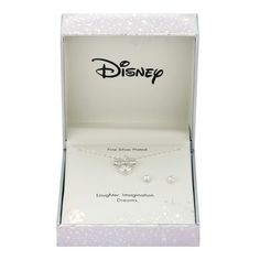 Sweet And Dainty, This Pendant Necklace And Earring Set From Disney's Unwritten Is The Perfect Way To Sparkle! Set In Fine Silver Approx. Length- 16" + 2" Extender, Approx. Drop- 0.6" Spring Ring Closure Approx. Diameter 0.15" Push Back Closure Comes With Disney Gift Box Disney Jewelry For Mother's Day Gift, Disney Style Jewelry For Mother's Day Gift, Disney Jewelry For Valentine's Day Gift, Disney Style Jewelry For Valentine's Day Gift, Disney Silver Jewelry For Valentine's Day, Disney Style Sterling Silver Jewelry Gift, Disney Style Silver Jewelry For Valentine's Day, Silver Disney Jewelry For Valentine's Day, Disney Gift Box