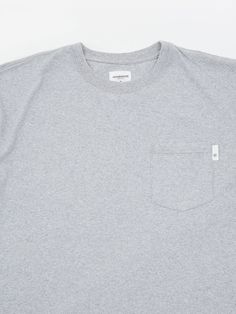 Elevate your basics with this classic grey short sleeve crewneck t-shirt, featuring a single breast pocket. 220 GSM 100% Cotton Long Sleeve Crewneck Basic Everyday T-shirt With Pockets, Classic Tops With Side Pockets For Everyday, Classic Grey, Love T Shirt, Pocket Tshirt, Grey Shorts, Single Breasted, Womens Sizes, Crew Neck