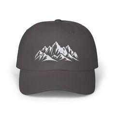 This hat is perfect for hikers, campers, and nature lovers, this cap is not just an accessory, it's a symbol of the great outdoors. Wear it on your next adventure, whether that's a weekend hike, a camping trip, or just running errands. Its adjustable fit ensures that anyone can comfortably enjoy its charm, making it a thoughtful gift for the explorers in your life. Here are 5 ways you can use the this hat: Hiking companion: Shield yourself from the sun while showing off your love for nature. Daily wear: Perfect for casual outings when you want a reminder of the mountains. Camping accessory: Stay cool and comfortable around the campfire. Gift for adventurers: Surprise your hiking buddies or nature-loving friends. Stylish travel gear: Stand out in photos with a hat that speaks to your advent Mountain Embroidery, Embroidery Hat, Hiking Hat, Hiker Gifts, Weekend Hiking, Brand Stickers, Hiking Gifts, Hat Embroidery, Mountain Hiking