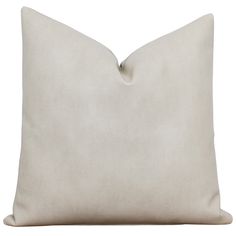 a white pillow on a white background