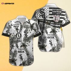 White Sox White Sox Mlb Hawaiian Shirt Cubs Logo, Patterned Shirt, Summer Bbq, Tropical Pattern, Mens Hawaiian Shirts, Baseball Team, Hawaii Shirt, Summer Fabrics, White Sock