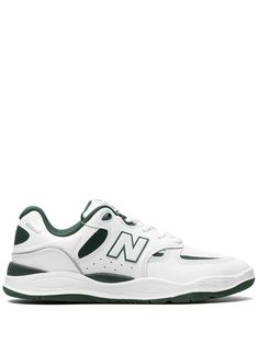 white/dark green mesh panelling calf leather logo patch to the side round toe front lace-up fastening branded insole rubber sole FuelCell foam These styles are supplied by a premium sneaker marketplace. Stocking only the most sought-after footwear, they source and curate some of the most hard to find sneakers from around the world. Classic Green New Balance Sneakers, Classic New Balance Skate Shoes With Branded Insole, New Balance Leather Skate Shoes For Light Sports, New Balance Sporty Skate Shoes With Perforations, Leather New Balance Skate Shoes For Light Sports, New Balance Low-top Skate Shoes With Perforations, New Balance Skate Shoes With Perforations For Sports, Green Sporty High-top Sneakers With Perforations, Sporty Green High-top Sneakers With Perforations